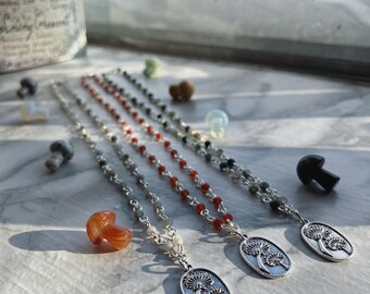 Green Witch Mushy Crystal Necklace