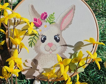 Counted cross stitch pattern Hannah Rabbit