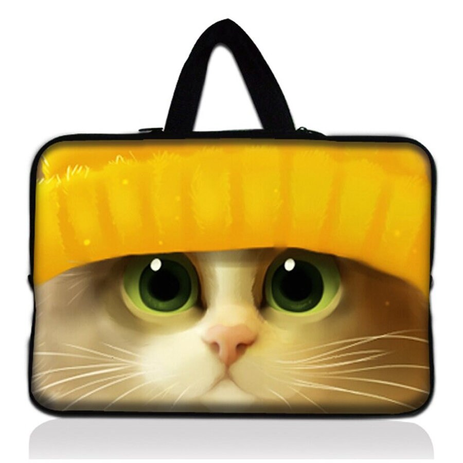 Cute textile laptop bag cat laptop sleeve for PC handbag 13.3 Etsy