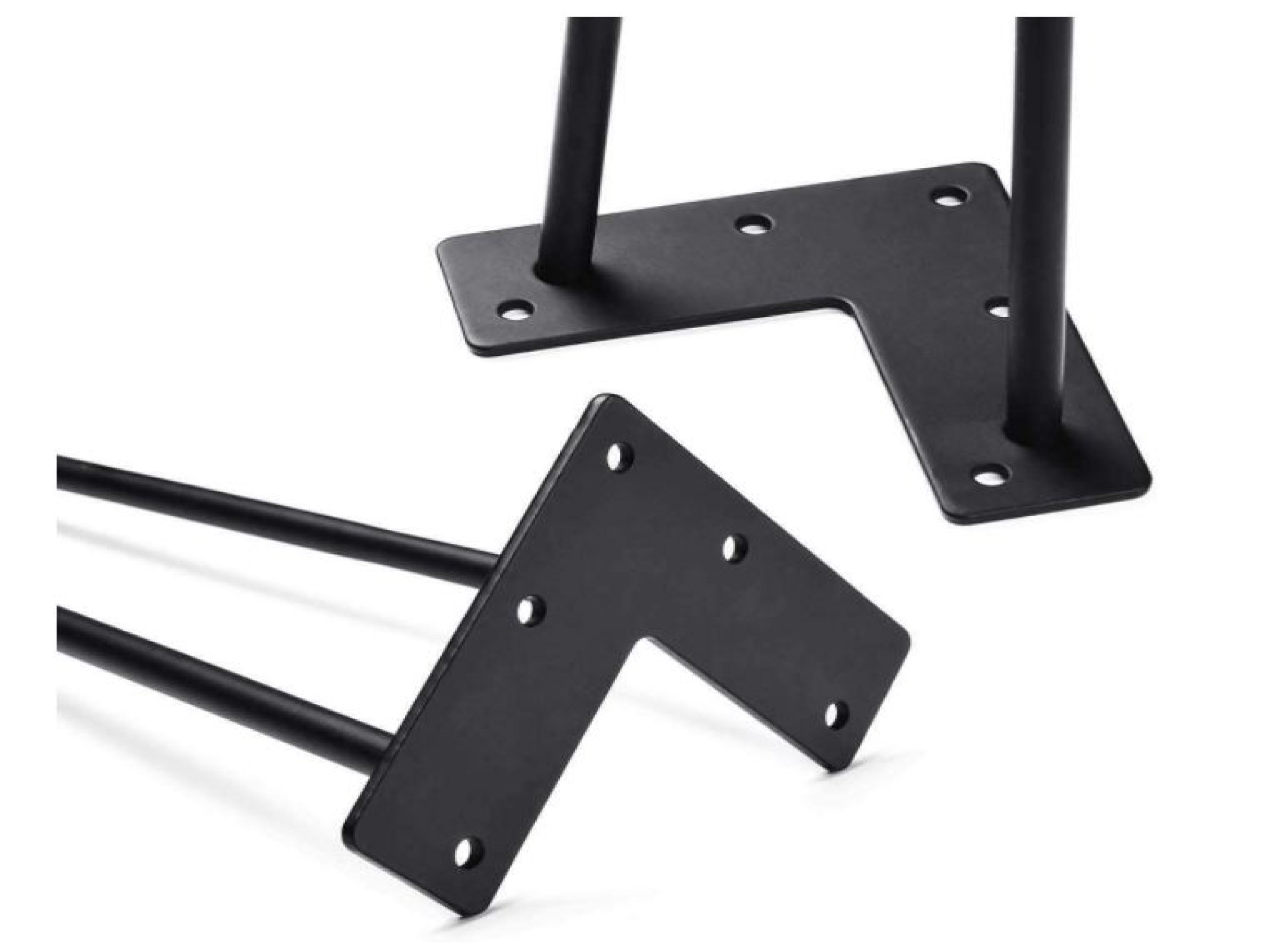 Hairpin Legs Set of four Satin Black 1/2 Thick Rods Etsy