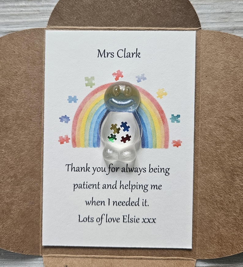 Autism Children's Thank You Keepsake Card, Adhd, Neurodiversity, Asd ...