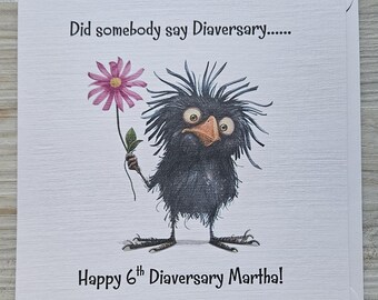Diaversary Card, Diabetes Anniversary, 1 Year Diabetes, 2 Years Diabetes, Controlling Diabetes Card, Diabetic Anniversary, Diaversary