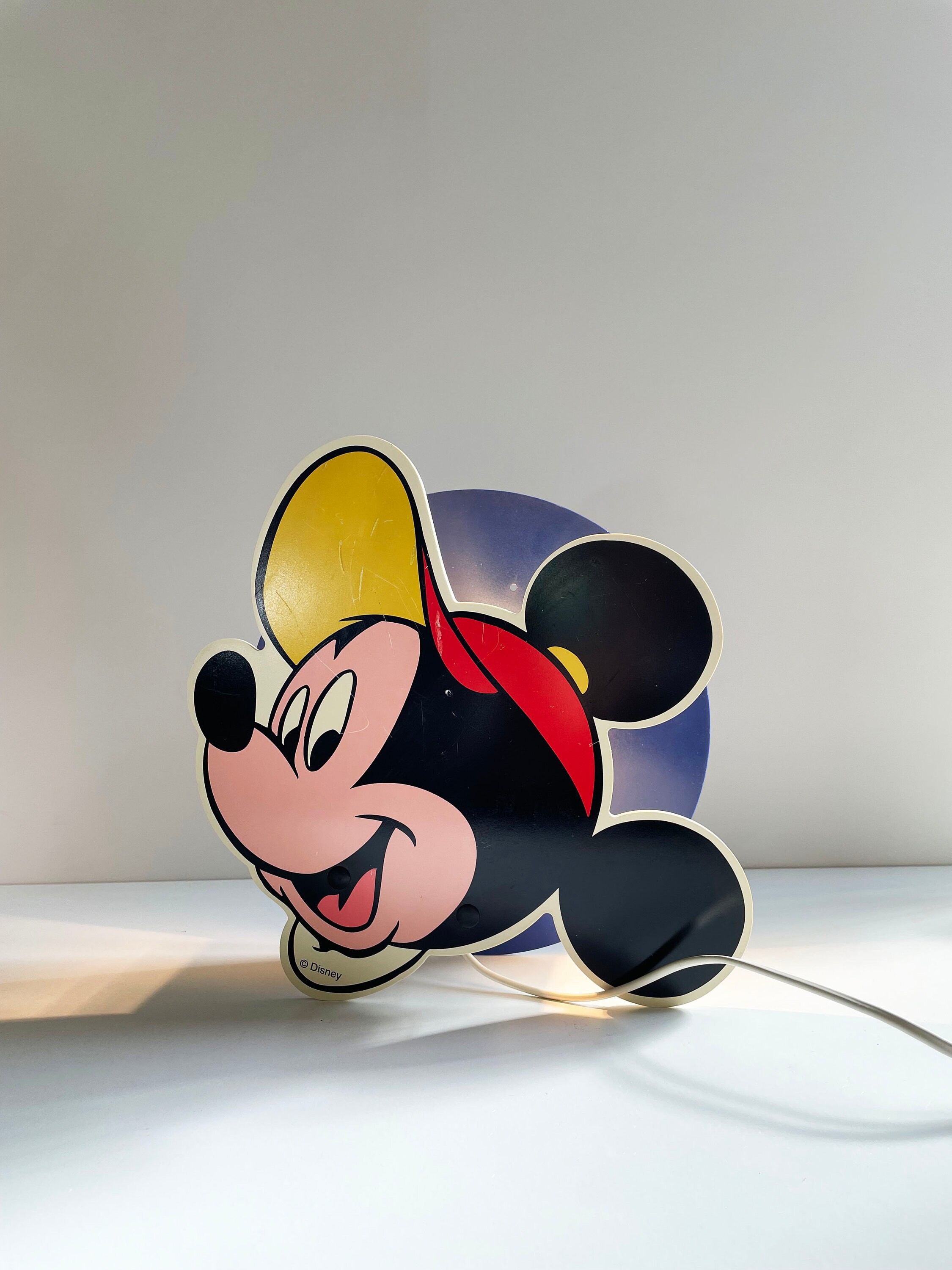 Vintage Mickey Mouse Disney Lamp Wall Lamp or Table Lamp Pop Etsy UK