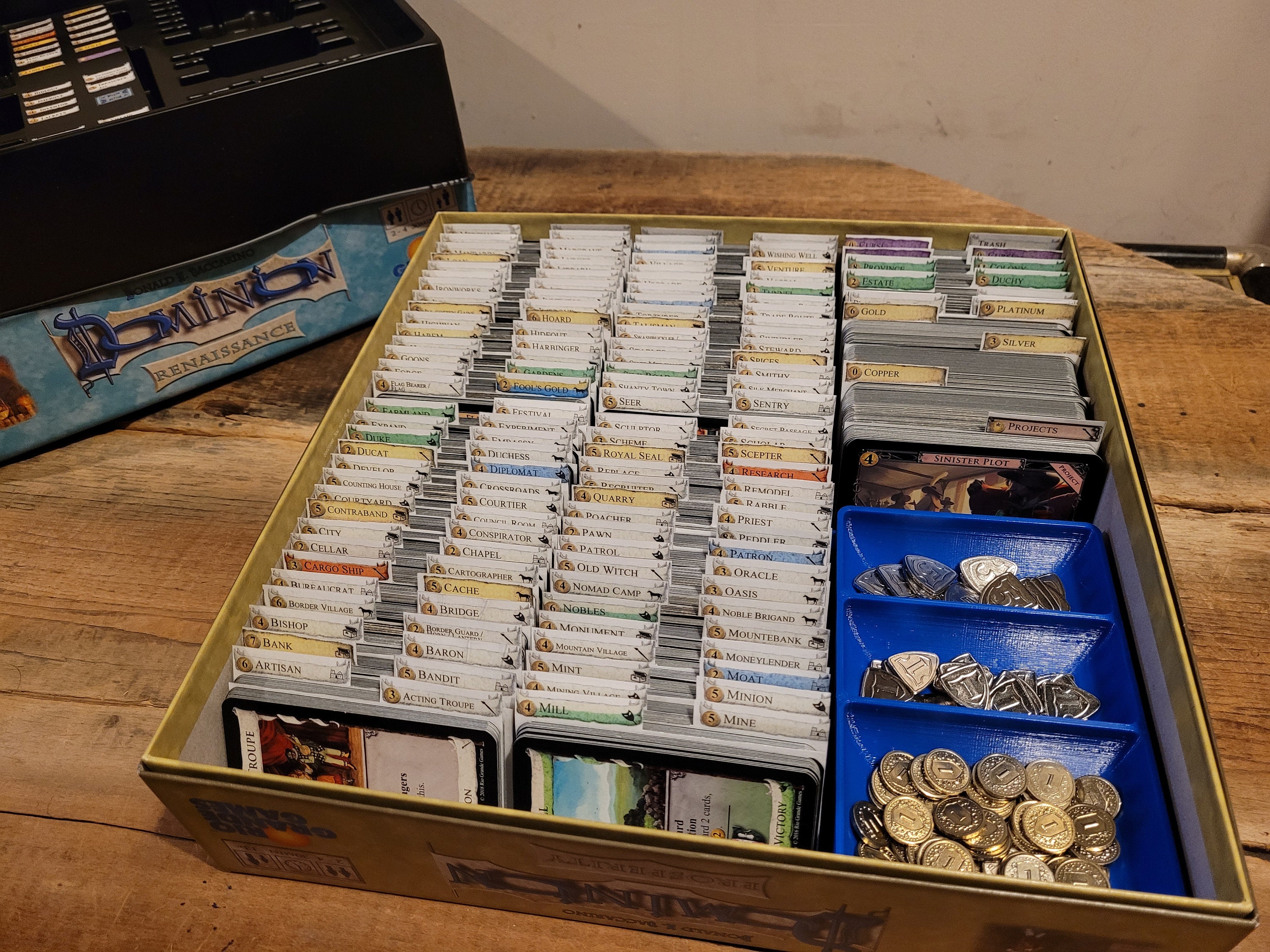 Trading Card Storage Box Triple Row 3D Printed 