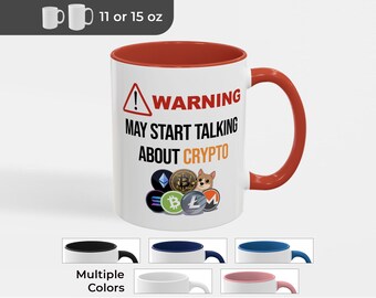 Funny Crypto Mug: Bitcoin, Ethereum, Dogecoin - Gift for Cryptocurrency Enthusiast