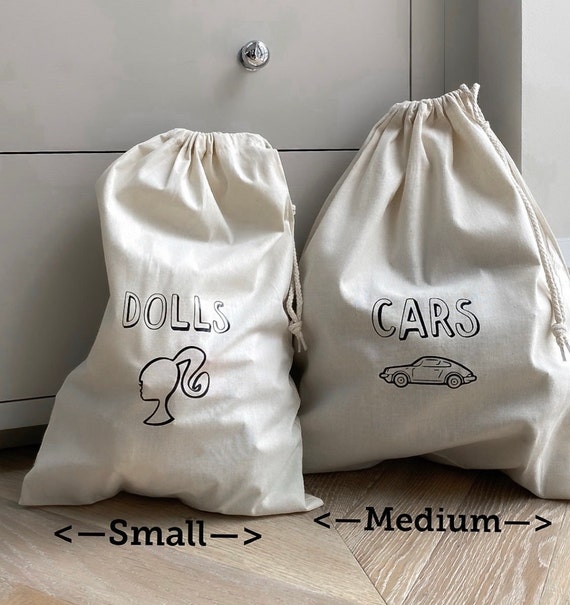 Childrens Toy Sack, Personalised Toy Bag, Toy Box, Drawstring Bag