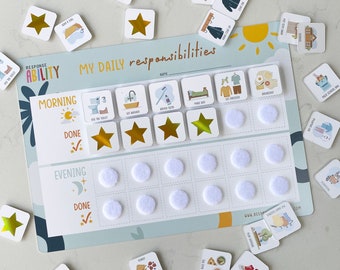 Daily Routine Reward Chart, Chore Chart for Kids