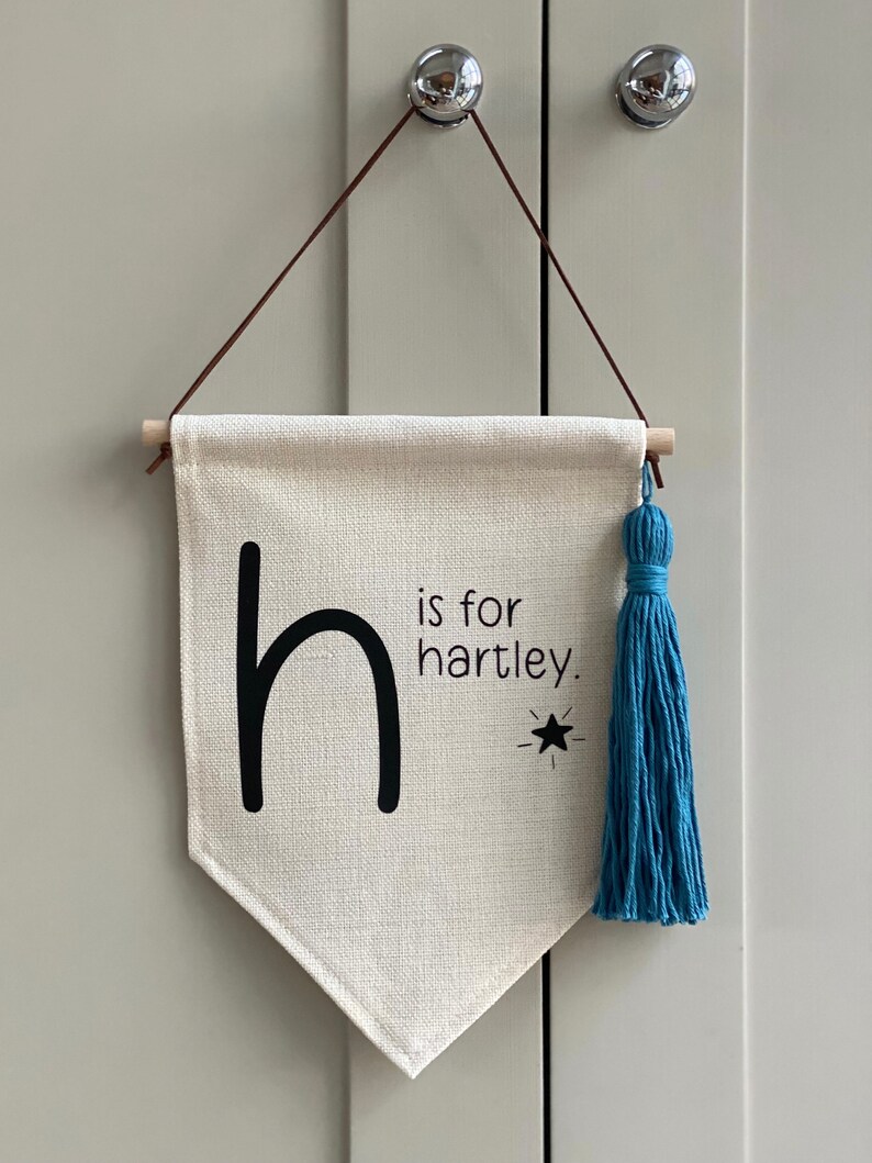 Pennant Flag Banner Nursery Flag Banner Childrens Room Etsy