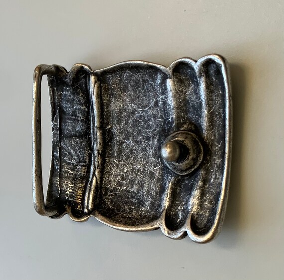 Engraved Rectangular Belt Buckle Handmade Aesthet… - image 6