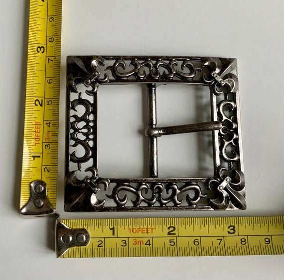 Rectangular Fleur De Lis Vines Victorian Medieval… - image 2