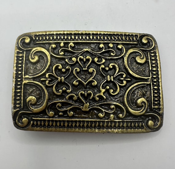 Vintage Belt Buckle, Interchangeable, Rectangle Small Boho  display picture 3