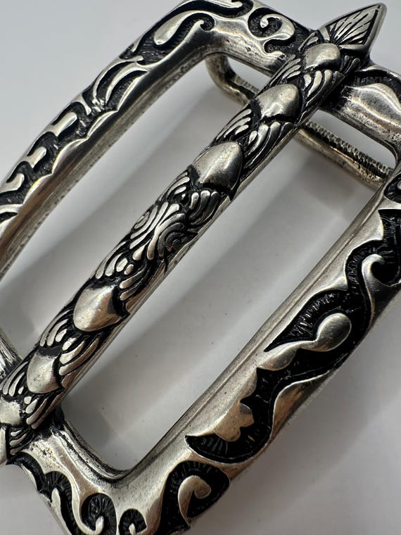 Rectangular, Vintage, Interchangeable Belt Buckle… - image 7