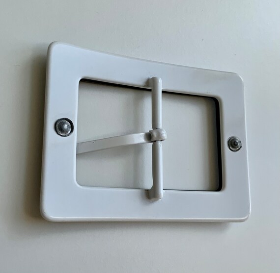 Rectangular Black and White MOD Retro Layered Ena… - image 7