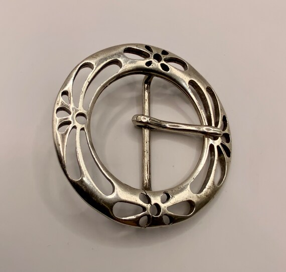 Large Circle Centre Bar Interchangeable Belt Buck… - image 5