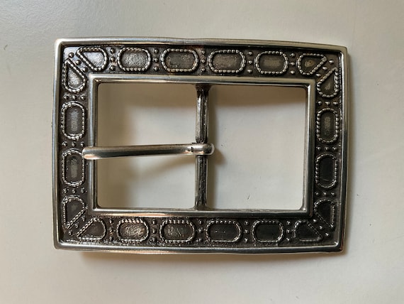 Rare Rectangular centre bar belt buckle with uniq… - image 7