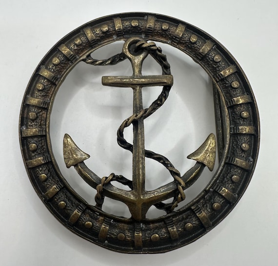 Nautical Belt Buckle, Interchangeable, Vintage, Anchor and  display picture 2