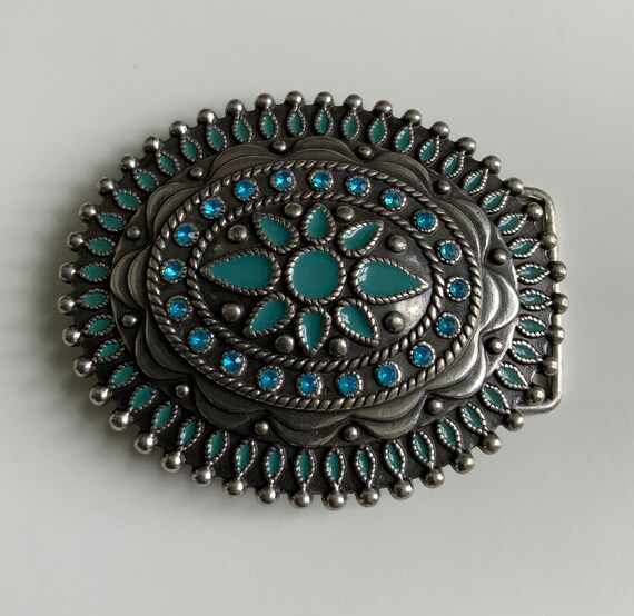 Large Oval Vintage Ornate Flower Floral Intricate Fancy  display picture 1