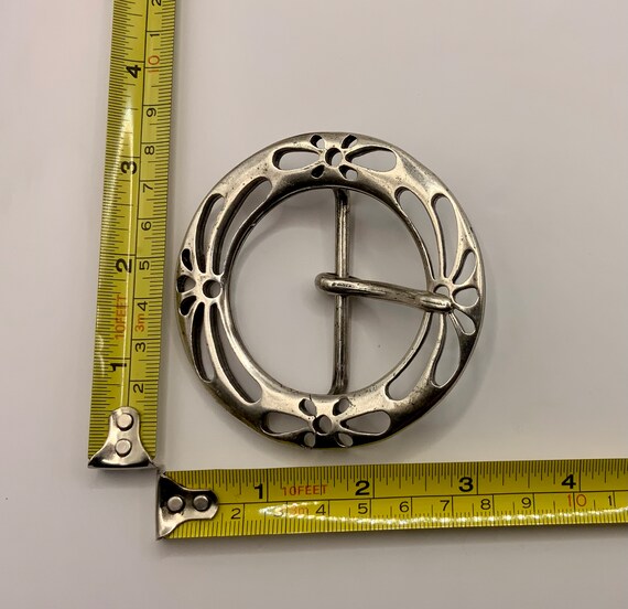 Large Circle Centre Bar Interchangeable Belt Buck… - image 3