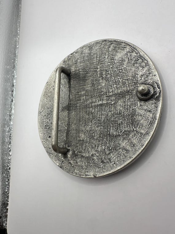 Large Circle Abstract Pattern Dots Belt Buckle, I… - image 4