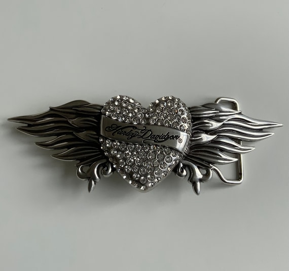 ベルト Harley Davidson Wings Over America Buckle Harley-Davidson Men's Wings Over America Belt Buckle, Silver