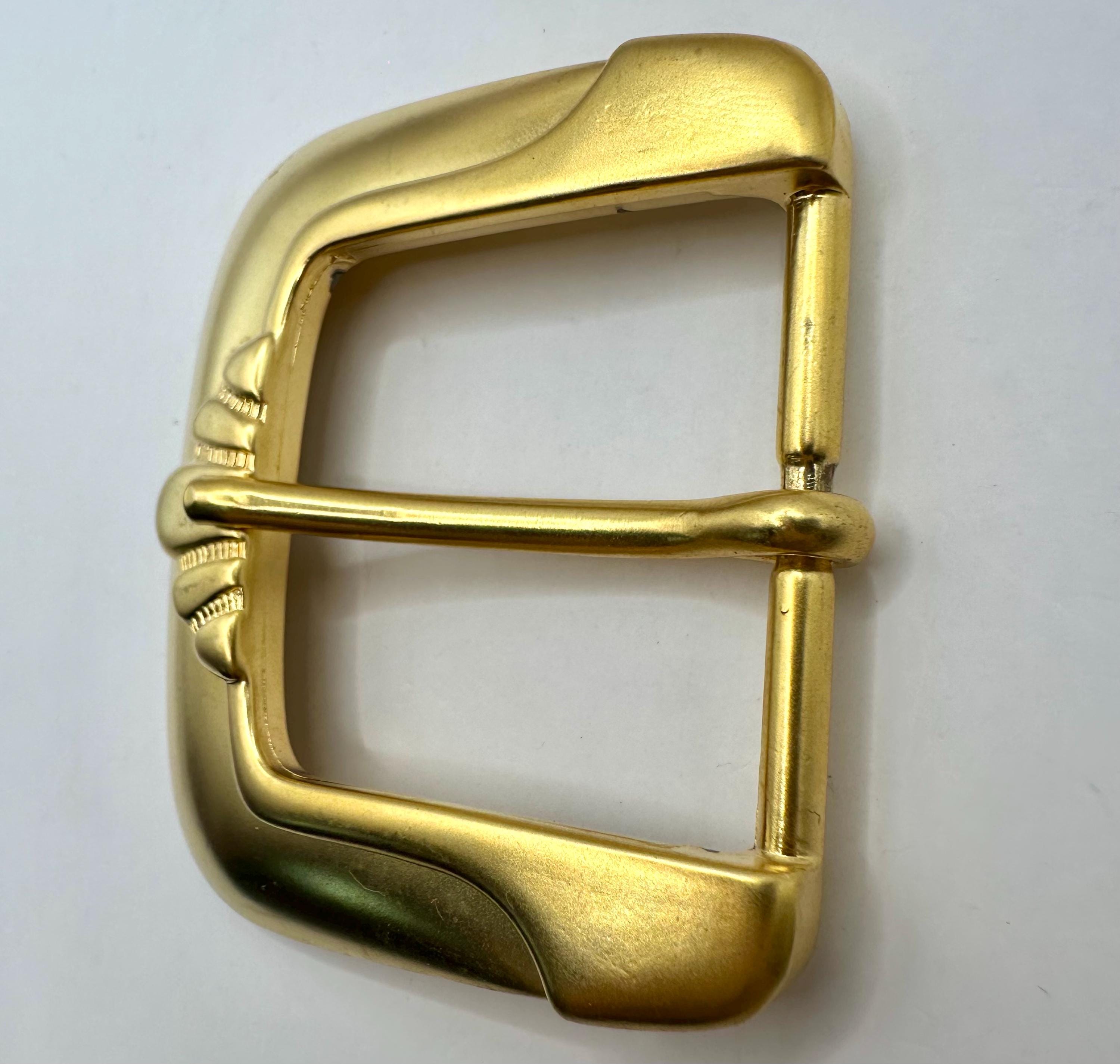 Vintage End Bar Belt Buckle, Round, Gold, Art Deco, Unique  display picture 3