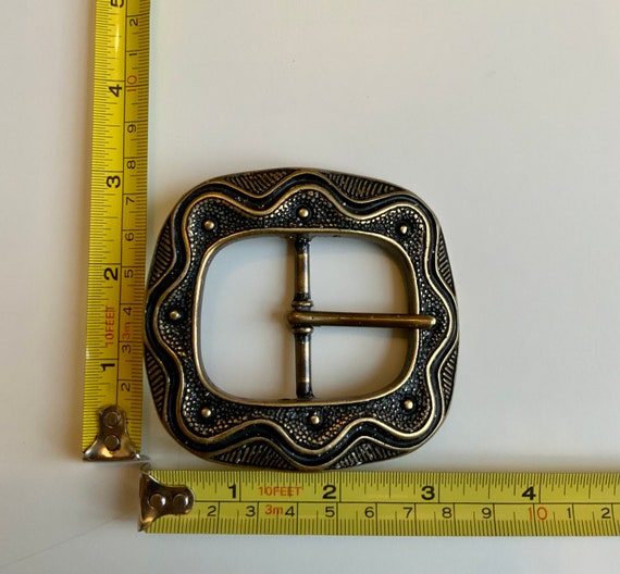 Vintage Rounded Rectangular Abstract Wavy Pattern… - image 2