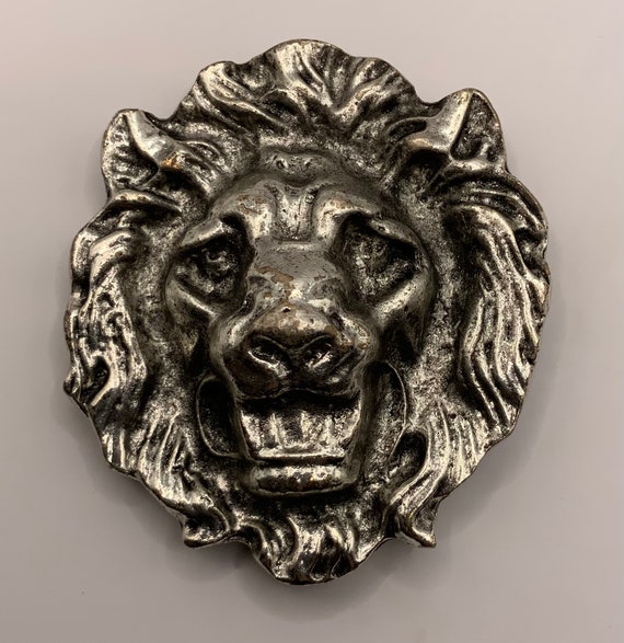 Vintage High Quality Belt Buckle Interchangeable Lion Head  display picture 1
