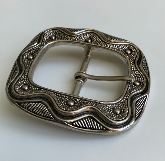 Vintage Rounded Rectangular Abstract Wavy Pattern… - image 5