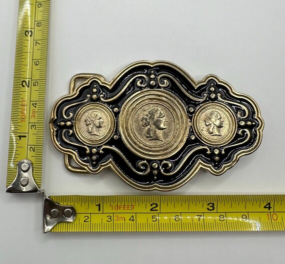 Greek Coin Style Vintage Belt Buckle, Interchangeable Belt  display picture 3