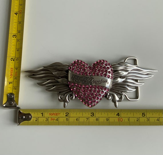 Pink Rhinestone Motorcycle Belt Buckle Harley-davidson Women main image 4