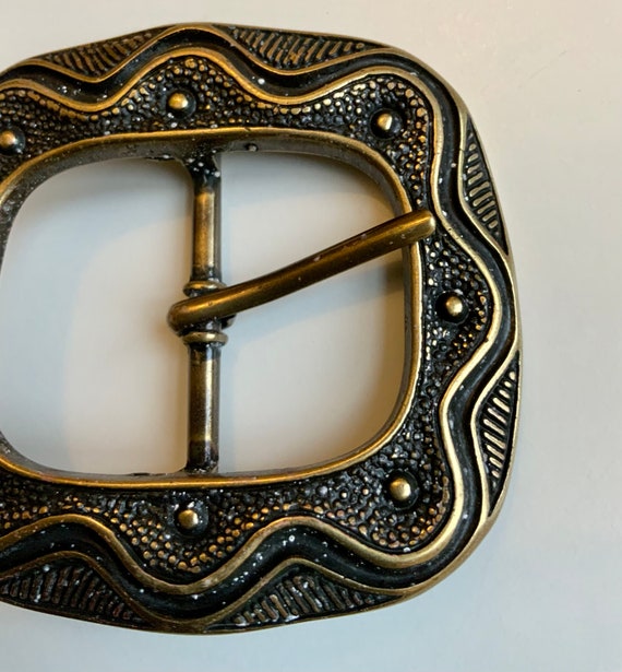 Vintage Rounded Rectangular Abstract Wavy Pattern… - image 5