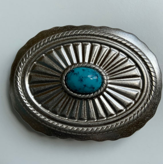 Very Rare Starbursting Vintage Native American Navajo Turquoise Sterling Silver Concho Belt Very Rare Starbursting Vintage Native American Navajo Turquoise Sterling Silver Concho Belt