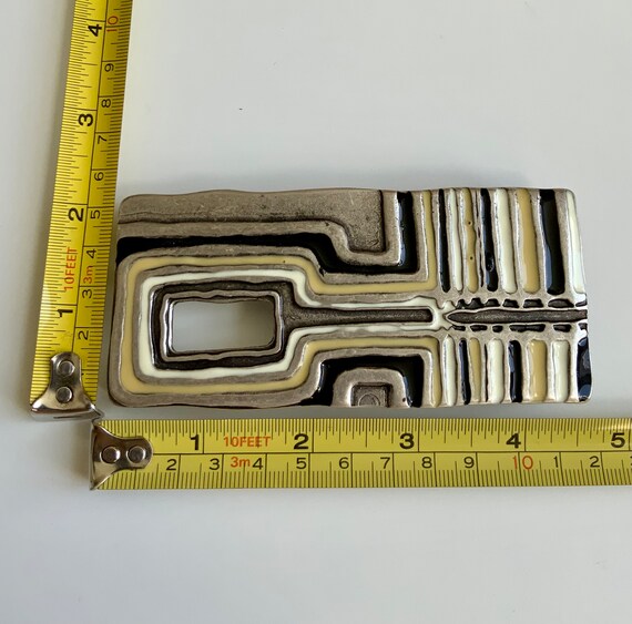 Beautiful Rectangle Patterned Retro Neutrals Abst… - image 2