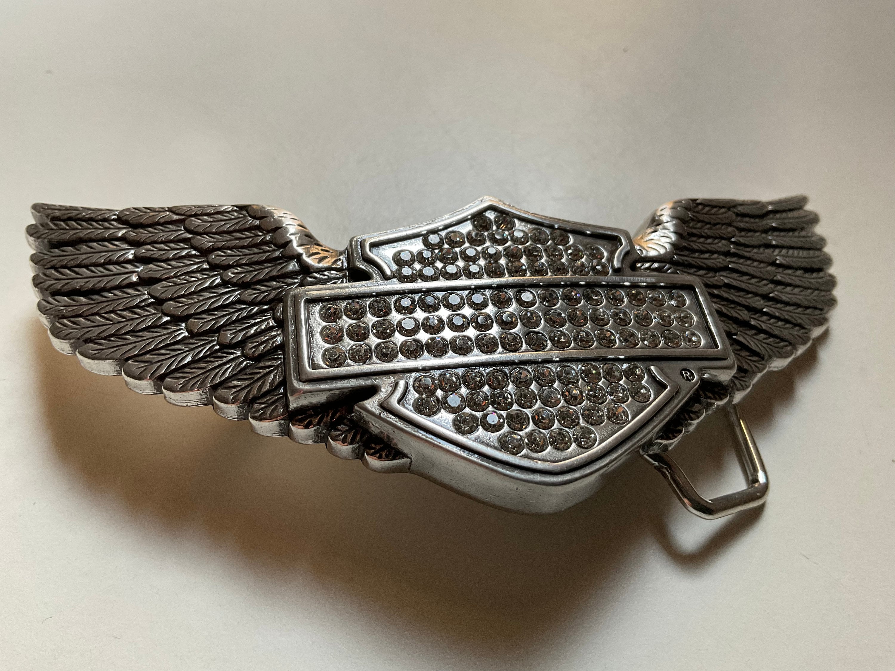 Harley Davidson  Women\'s Angel Wing BuckleCrystal Rhinestone Bling Belt  Sz. XL Rhinestone Belt | Harley-Davidson USA main image 4