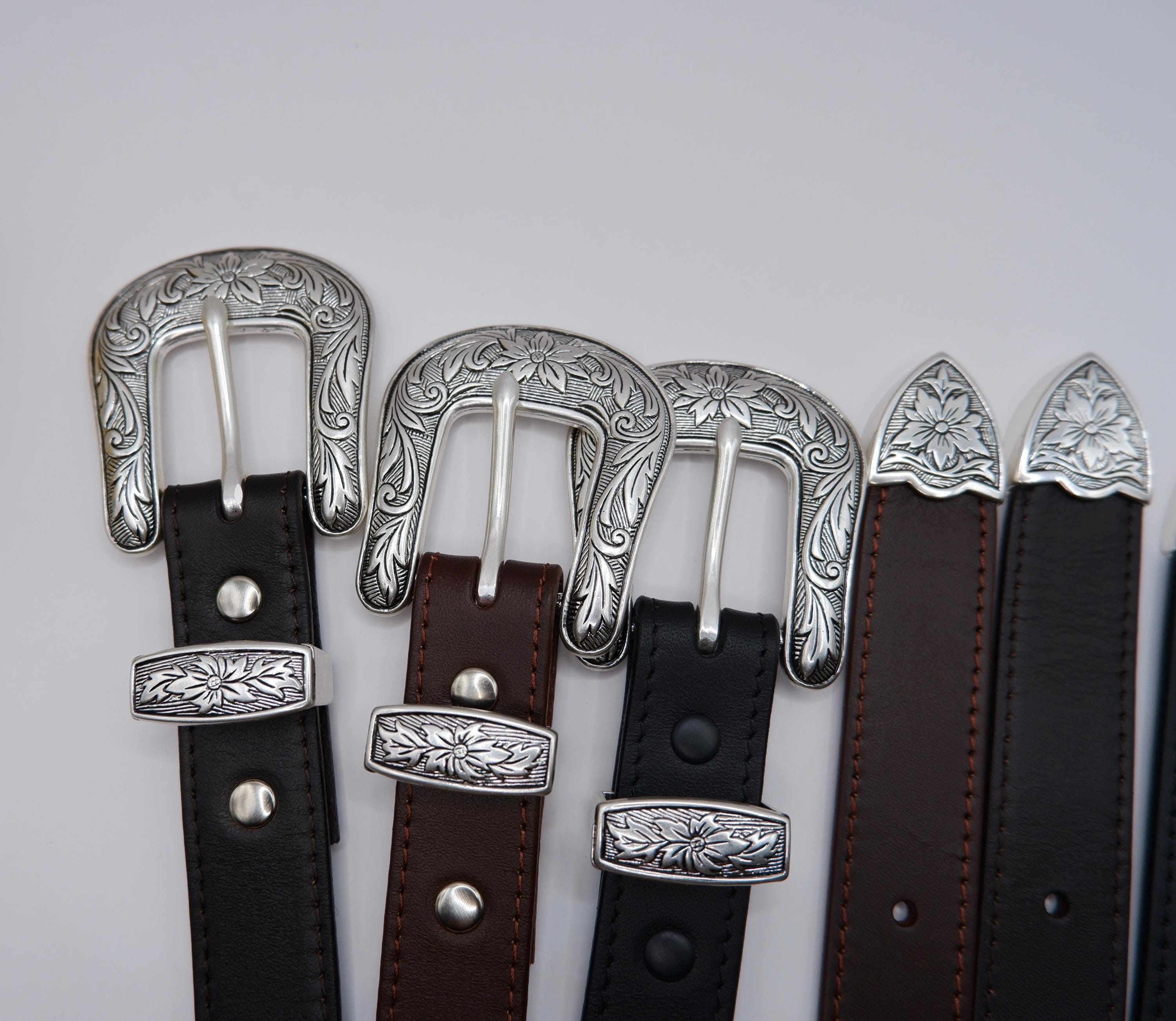 Classic Western 3 Piece Buckle Set, 1 Inch 25 Mm Genuine  display picture 1