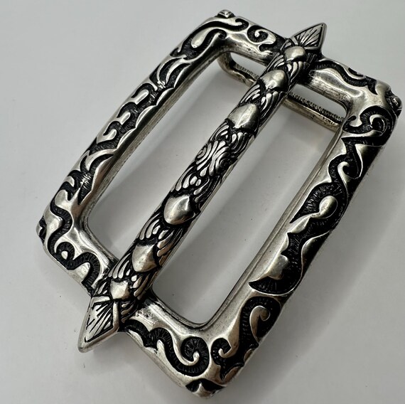 Rectangular, Vintage, Interchangeable Belt Buckle… - image 6