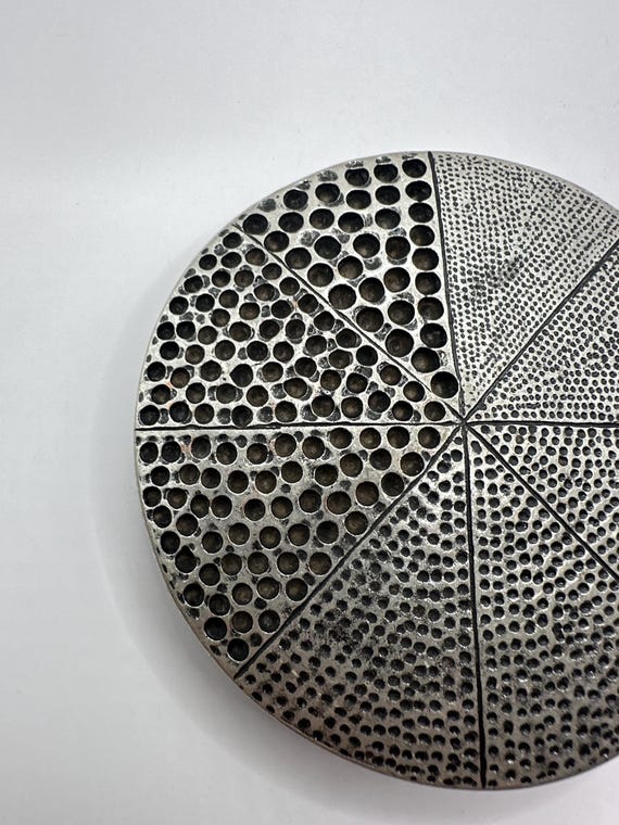 Large Circle Abstract Pattern Dots Belt Buckle, I… - image 6