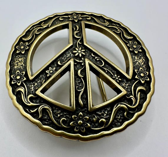 Belt Buckle, Mosaic Peace Sign, NWOT Peace60_150x@2x.jpg?v=1588097193 main image 3