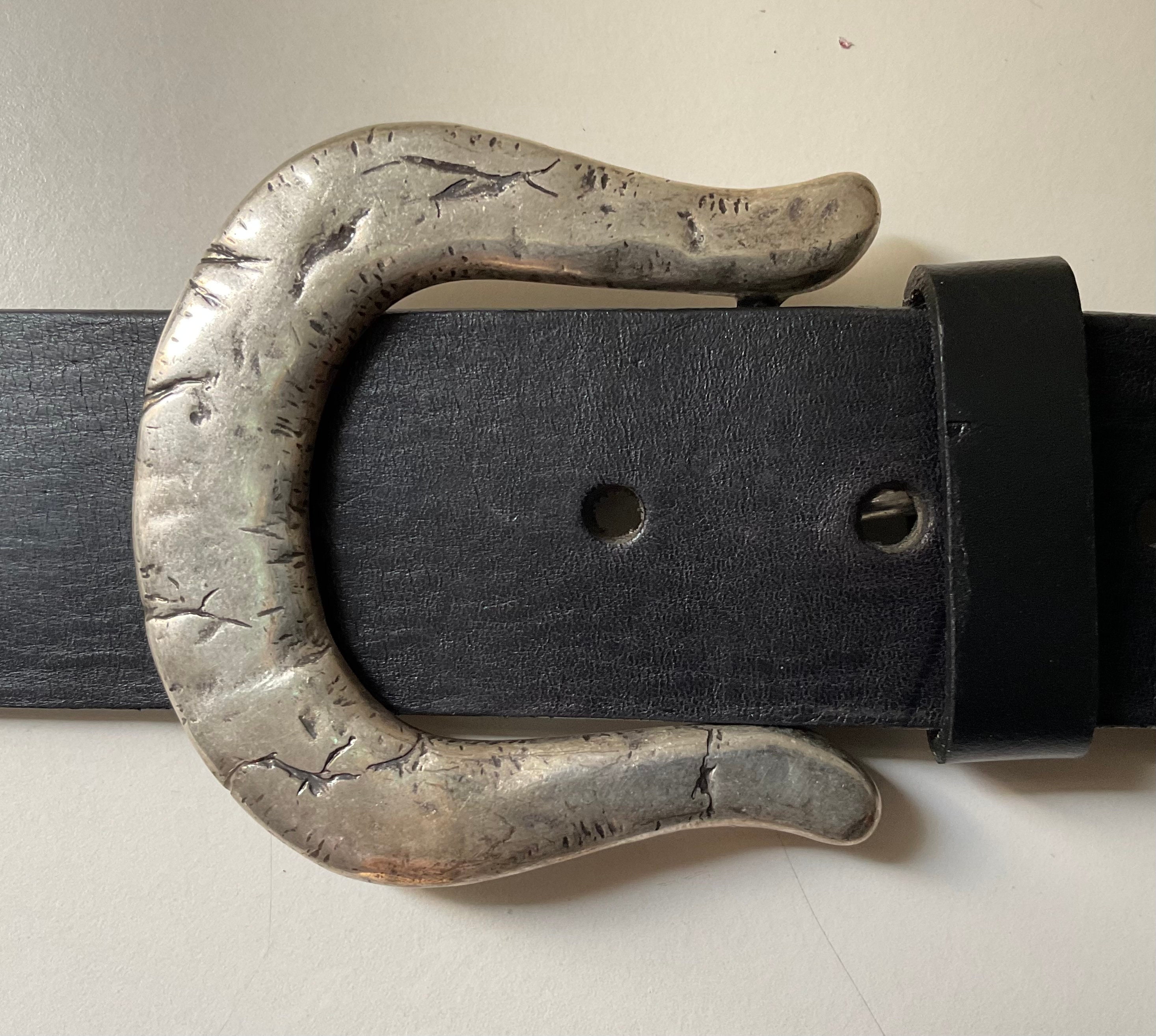 Boucle De Ceinture Médiévale Bouclier Croisé - Argent Ancien, 9x6.5 Cm - Neuf Avec étiquettes