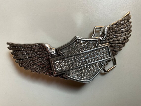 HARLEY-DAVIDSON ウィングバックル ベルト スカル ウイング ビンテージ