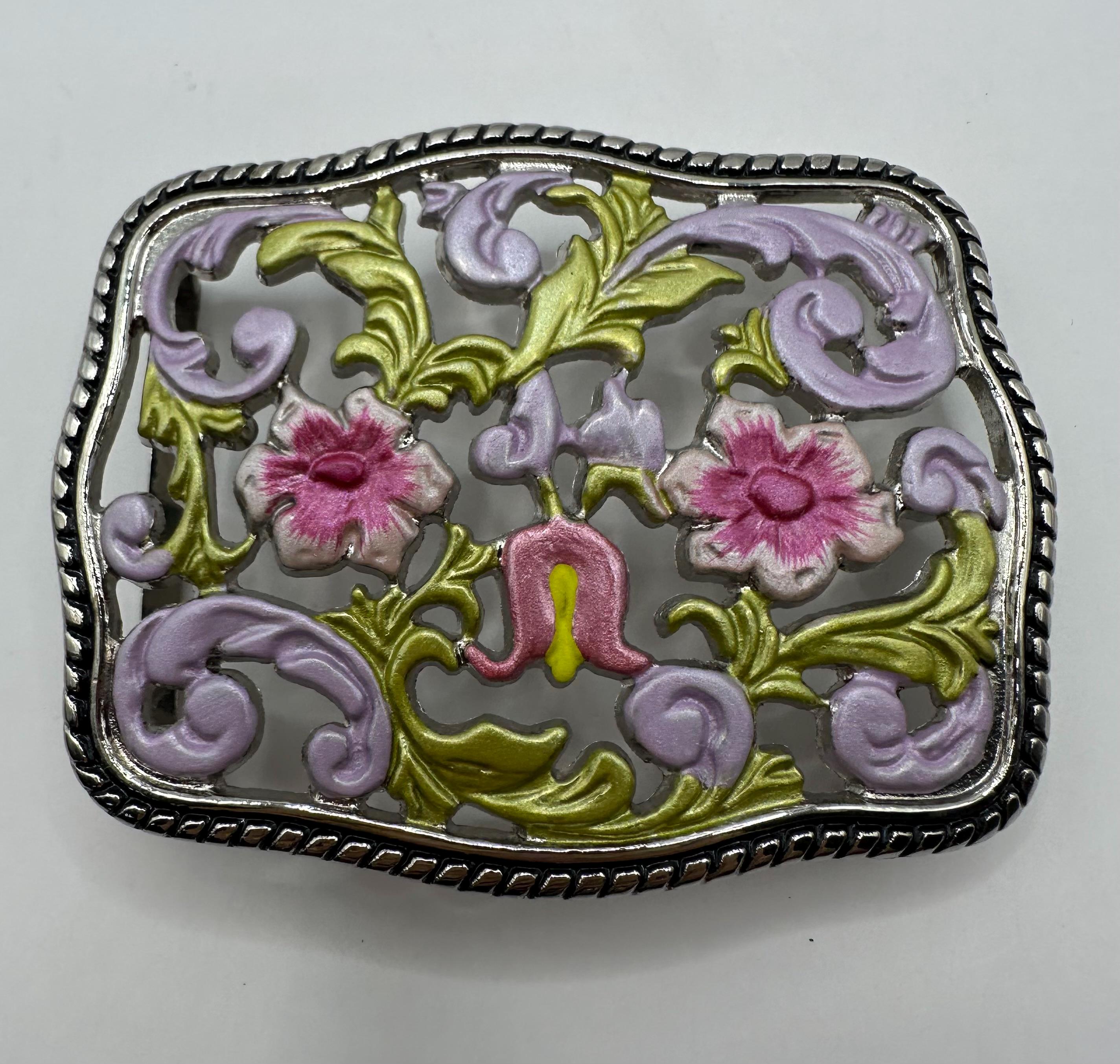 Enamel Floral Belt - Etsy
