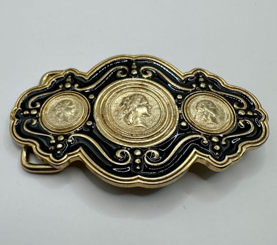 Greek Coin Style Vintage Belt Buckle, Interchangeable Belt  display picture 1