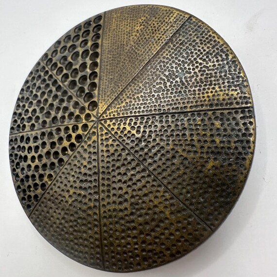 Large Circle Abstract Pattern Dots Belt Buckle, I… - image 3