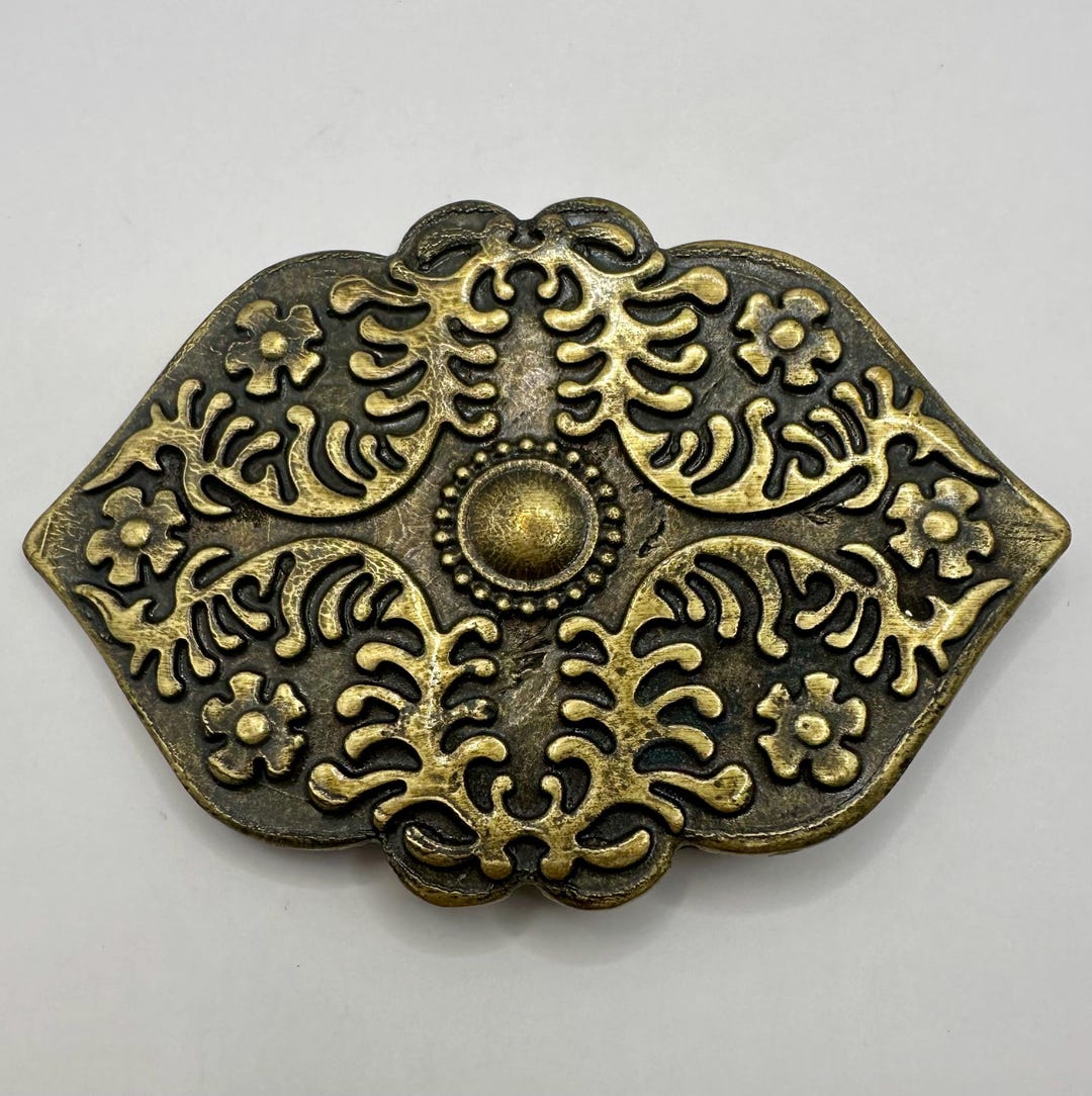 Unique Shape Vintage Belt Buckle, Rare, Interchangeable  display picture 3