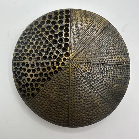 Large Circle Abstract Pattern Dots Belt Buckle, I… - image 1