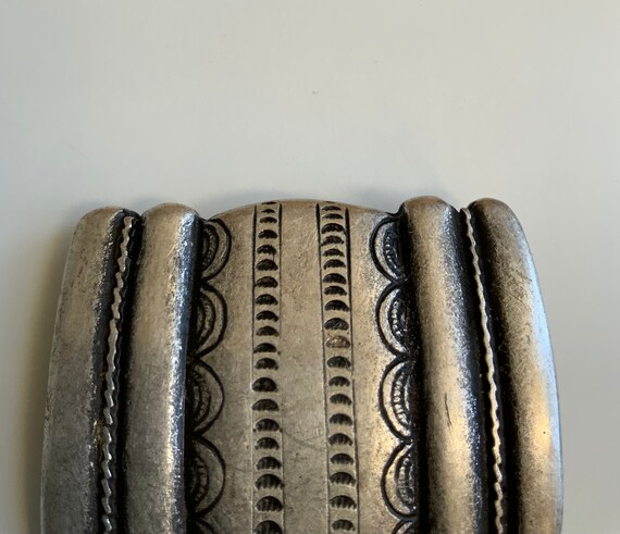 Engraved Rectangular Belt Buckle Handmade Aesthet… - image 9