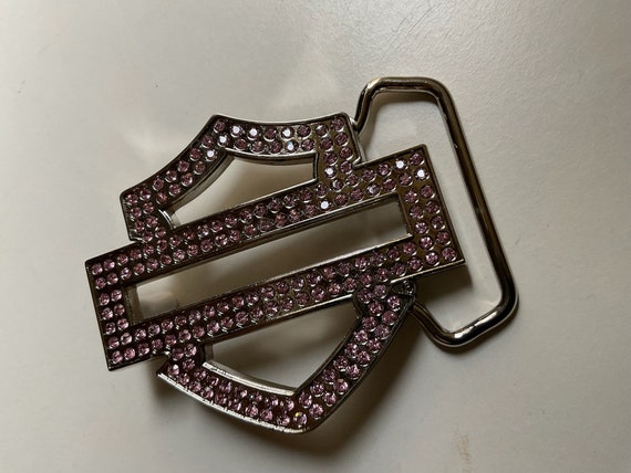 Harley-davidson Womens Bar&shield Bling Belt Buckle 