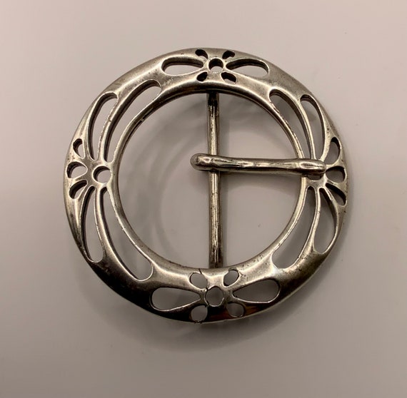 Large Circle Centre Bar Interchangeable Belt Buck… - image 2