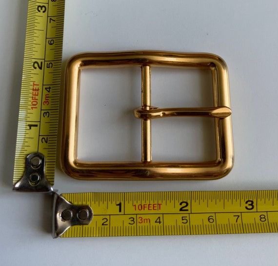 Gold Plated Wavy Centre Bar Belt Buckle Vintage C… - image 2