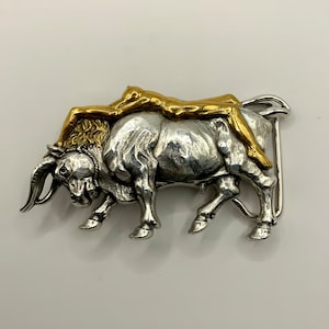 Texas Longhorn Bull Steer Head Belt Buckle Western Lady Artistic Unique Belt Buckle 2 Colours